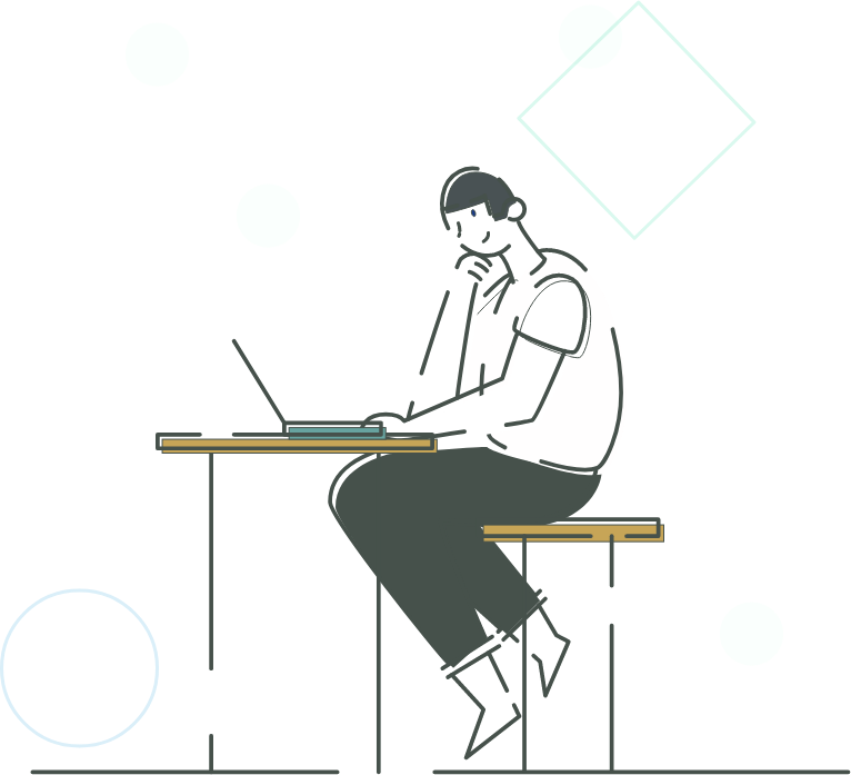 Инженер U-Tech за работой — фирменная иллюстрация